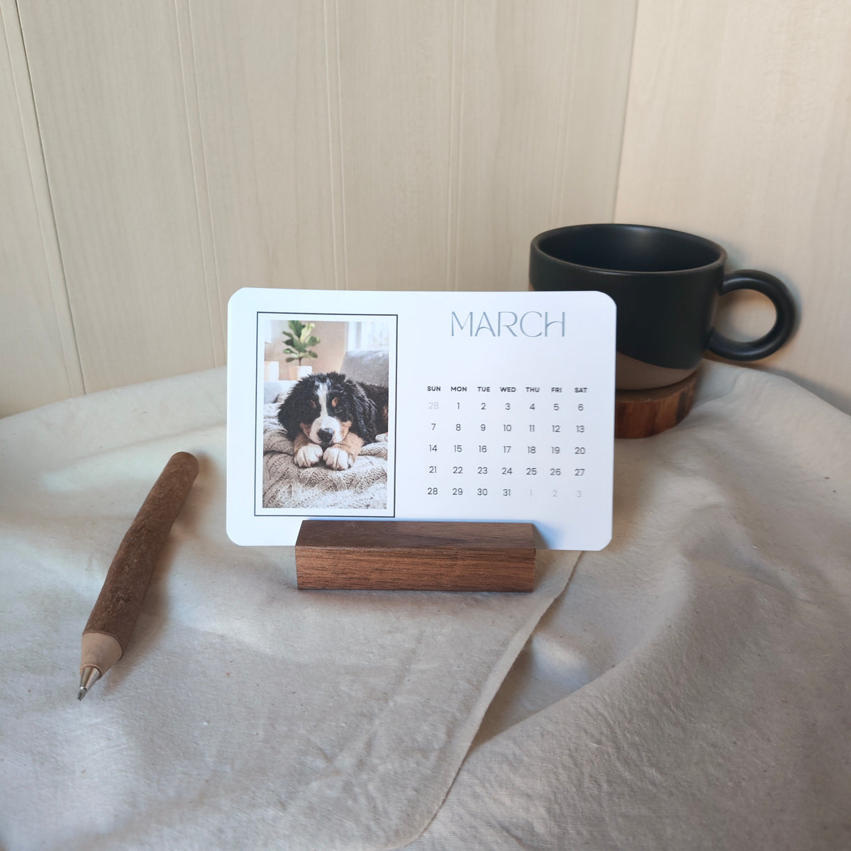 2027 Wood Stand Desk Calendar