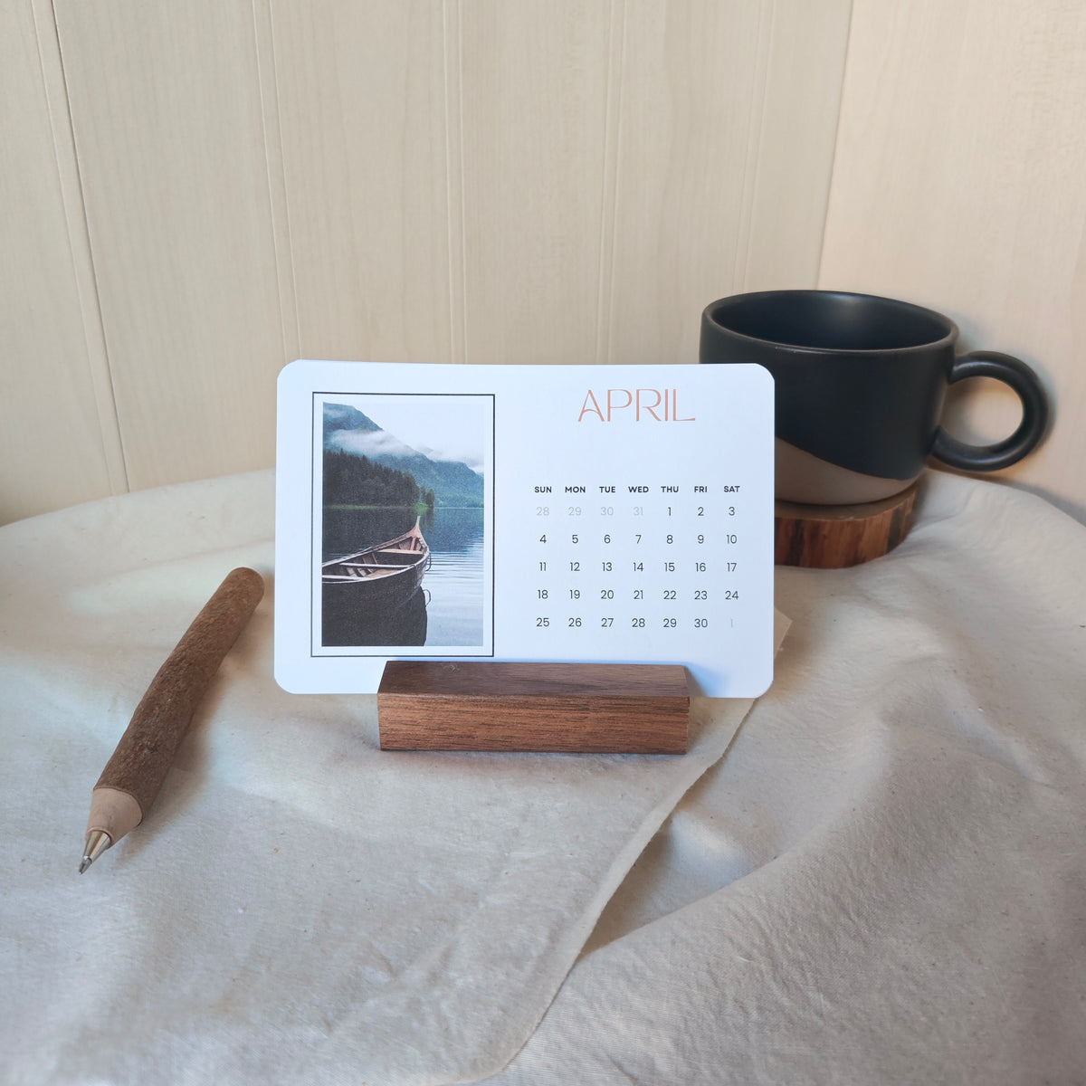 2027 Wood Stand Desk Calendar